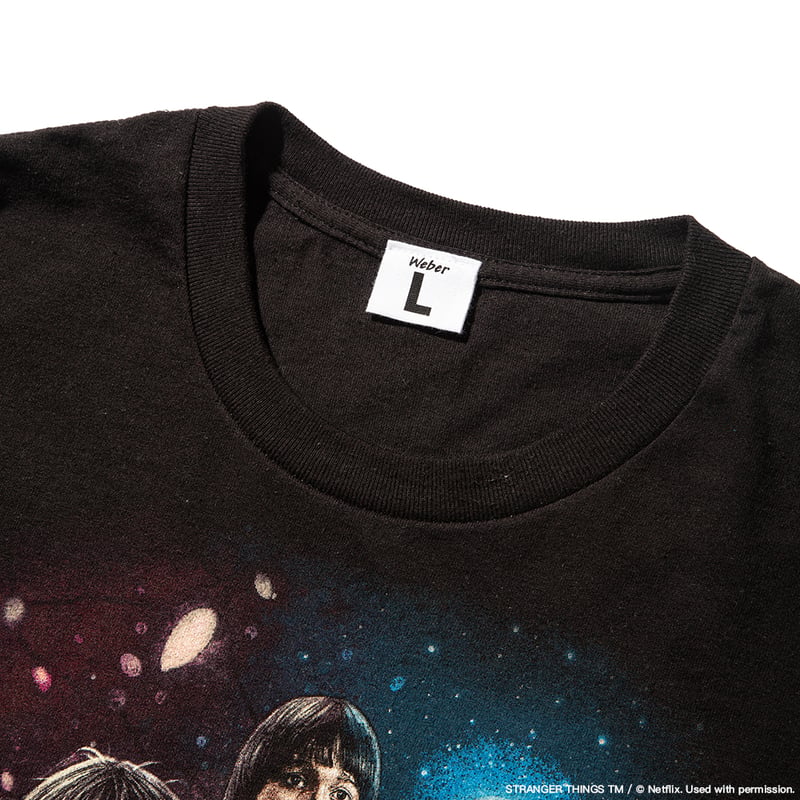 Stranger Things × weber] T shirt with Special