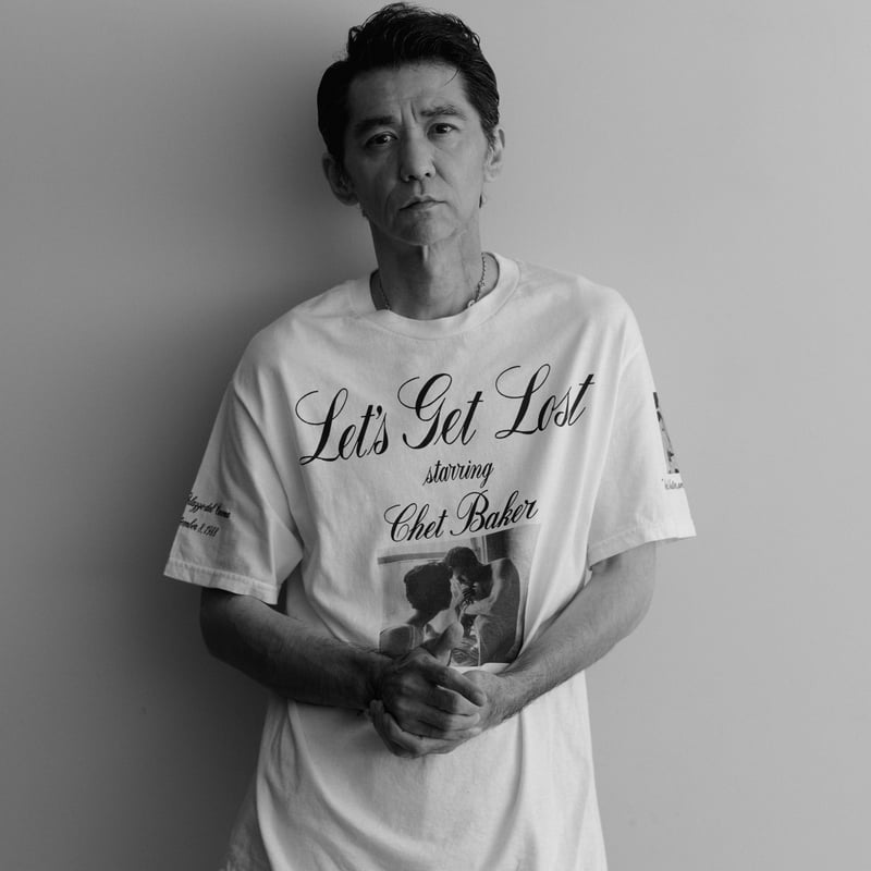 Let's get Lost × weber] T shirt (Monochrome) |