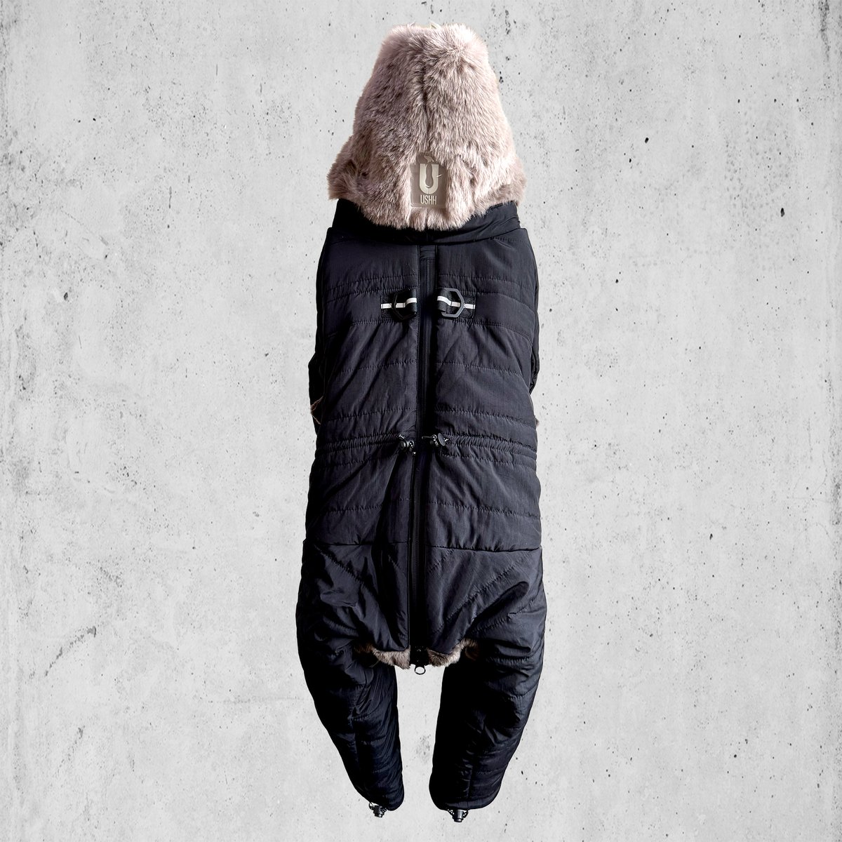 2025NEW ECO FUR SNOW SUIT:BLACK <ｴｺﾌｧｰｽﾉｰｽｰﾂ: ﾌ