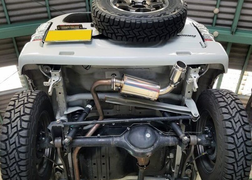 ジムニー JB23 Wショートバンパー用 車検対応 マフラー REV-13SP