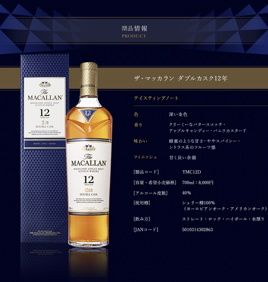 ザ・マッカラン ダブルカスク 12年 40度 700ml | 大塚酒店