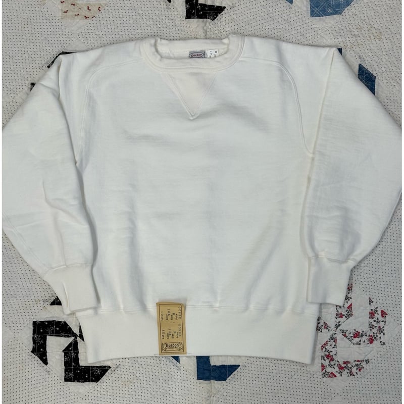 Gordon Double V Freedom Sleeve Sweat VINTAGE WH