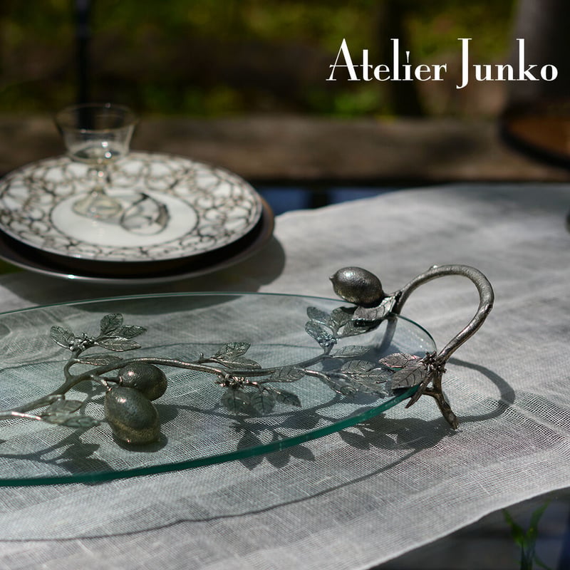 トレー ガラス オーバル レモン Tray Glass Oval Lemon | Atelie