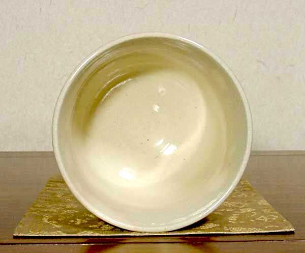 京焼・清水焼 観修寺窯 手塚 充 作 金刷毛目筒 茶碗 共箱 無傷 保証