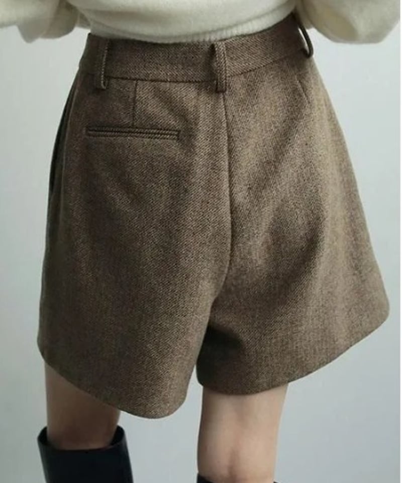 anuke (アンヌーク） Herringbone Short Pants 62520728