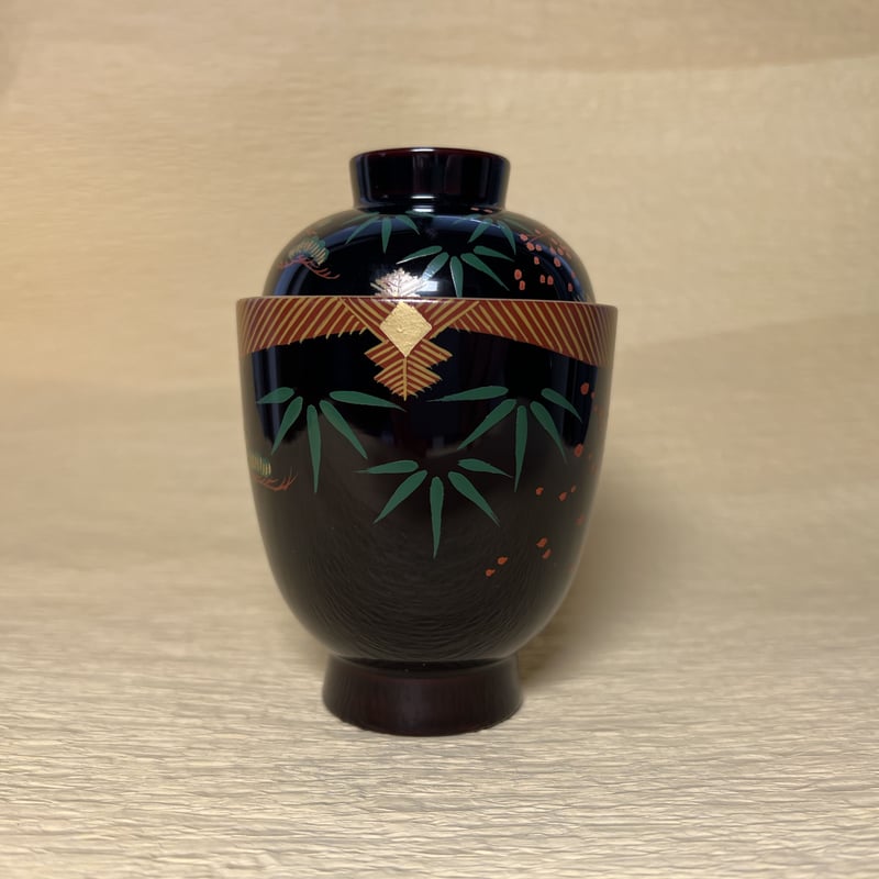 小吸物椀 会津絵黒 | 【会津漆器・会津塗り専門店】会津名匠華蔵｜公式