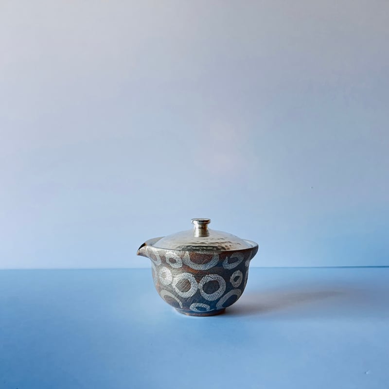 TN−99 谷井直人 銀彩ぐりぐり宝瓶 Silver-Glazed “Guriguri” Ho