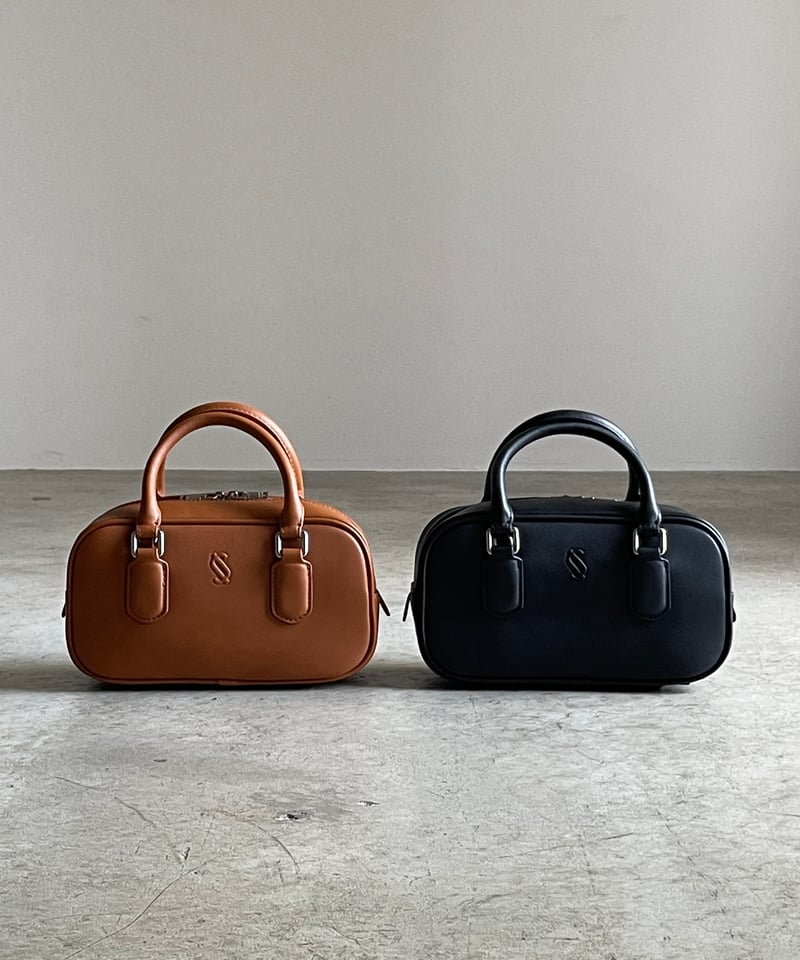 EMBOSS LOGO MINI BOSTON BAG / 2color | JISTORY