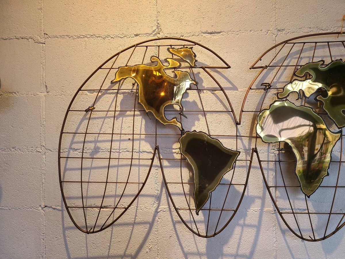 Curtis Jere wall sculpture globe | The NOON