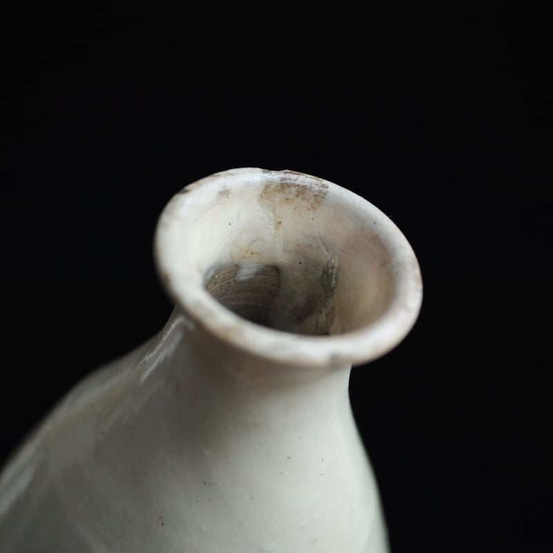 白丹波徳利 / White Tanba Ware Sake Bottle / 江戸後期-日本