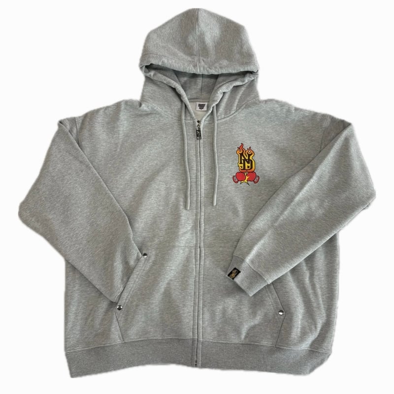 Tenshin×Nasty ZipHoodie(Gray) | NastyDog Online