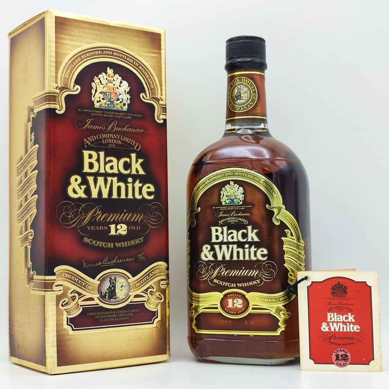 特級 ブラック＆ホワイト 12年 プレミアム Black ＆ White 12years ol