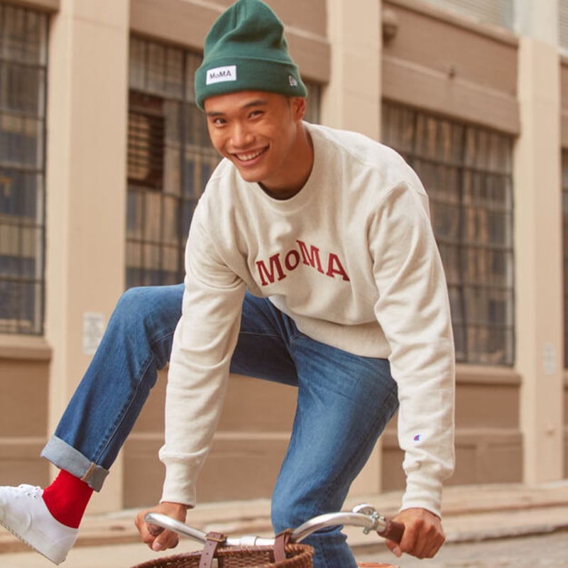 MoMA x CHAMPION モマxチャンピオン リバースウィーブ クルーネック