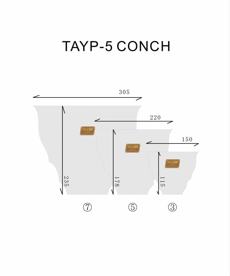 TYPE5 【Conch】Aluminum | MASSES OFFICIAL ONLINE