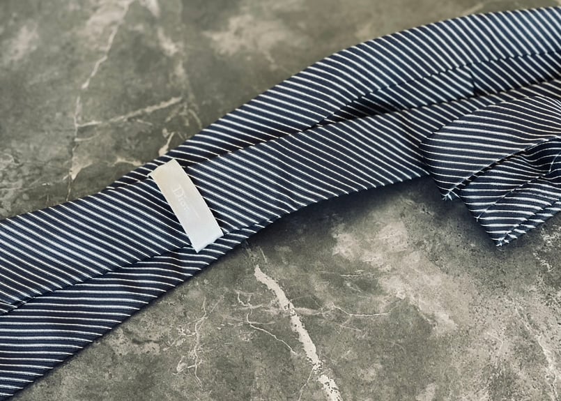 dior homme by hedi slimane stripe neck tie | w