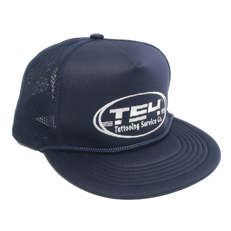 TSY MESH CAP【BLACK TAG】// NAVY | tattoostudioya