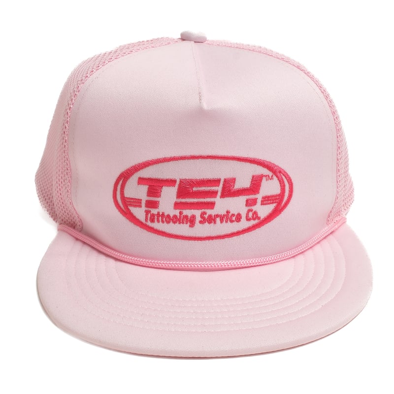 TSY MESH CAP【BLACK TAG】// PINK | tattoostudioya