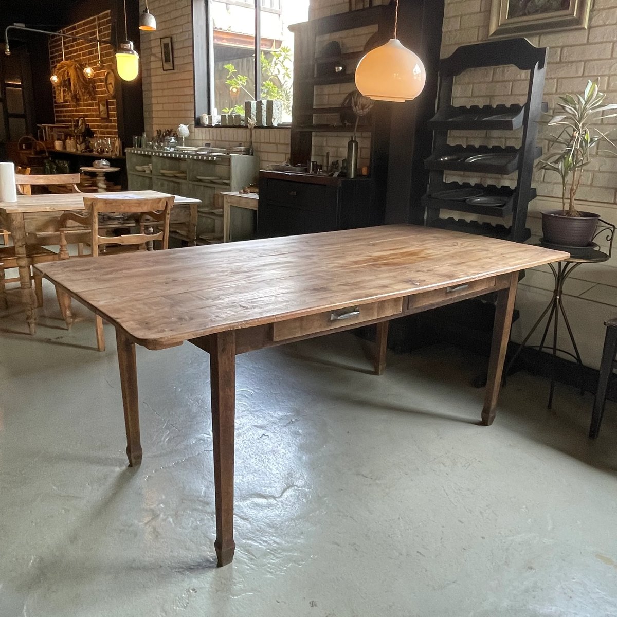 木製テーブル フランスアンティーク ② | OGISHIMA COFFEE Antiques