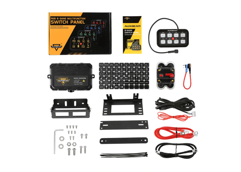 AUXBEAM 【接続機数8】AR-800 ストロボ付き スマホ操作 スイッチパネル
