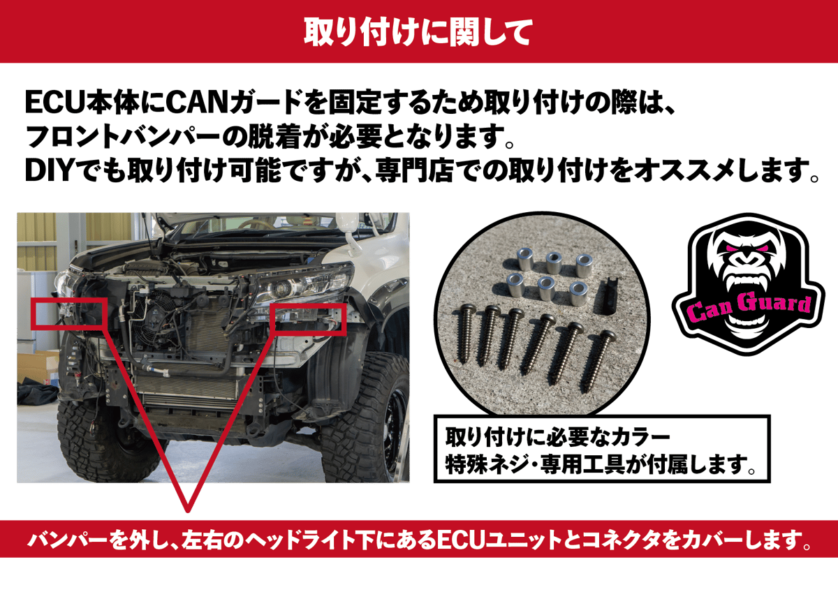 プラド150後期専用【CAN GUARD】 -CANガード- CANインベーダー盗難対策