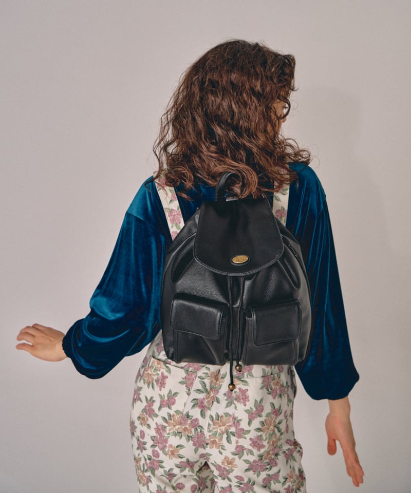Leather backpack / black | Tostalgic Clothing