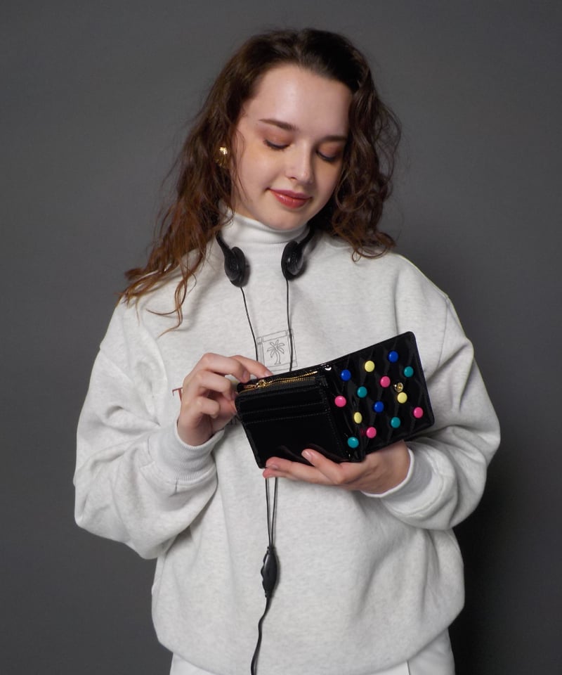 Quilted candies wallet / black | Tostalgic Clot