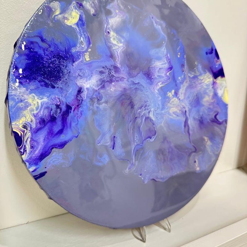 風の靡〜Purple 直径30㎝ キャンバスアート | MIMAJAPAN ART'STORE