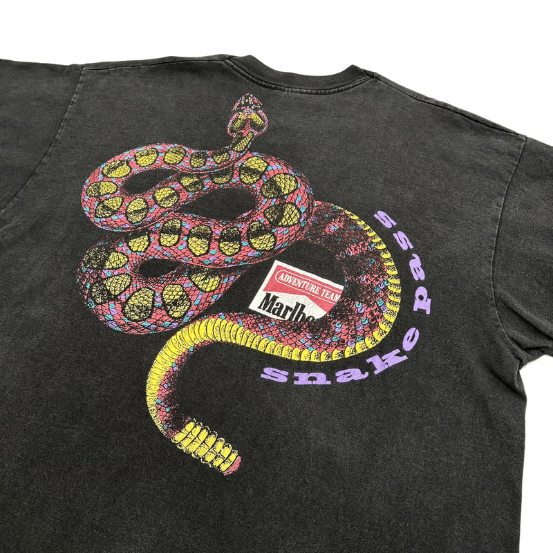 Marlboro Snake Pass マルボロ スネークパス BLACK XL Tシャツ |