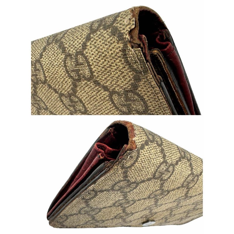 グッチ GUCCI 長財布 二つ折り GGプラス ベージュ 115048 2184 11504