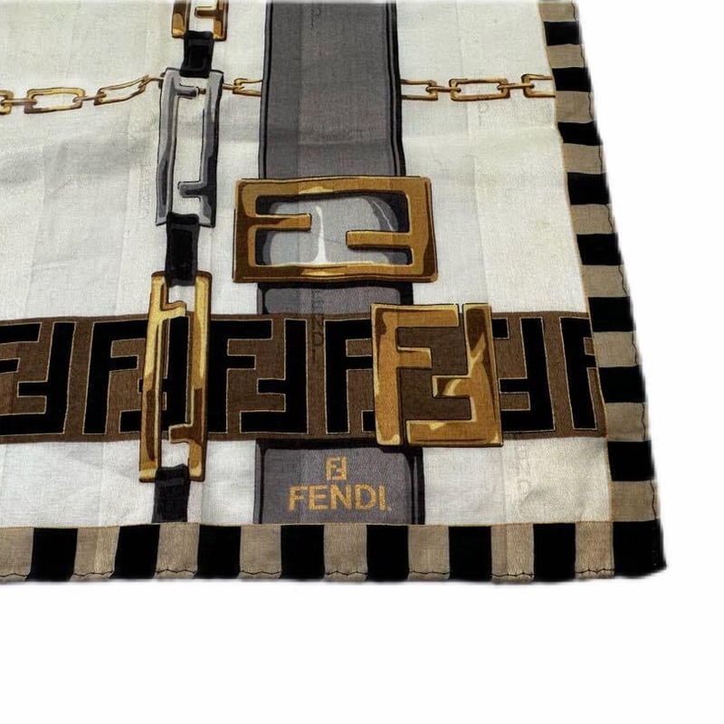 フェンディ FENDI バンダナ ハンカチ スカーフ 首飾り ズッカ