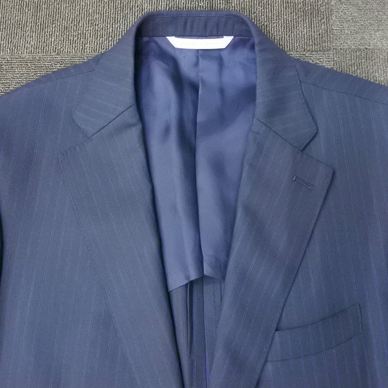 XL187｜D'URBAN( ダーバン) 2Bダークネイビーストライプスーツ(AB7
