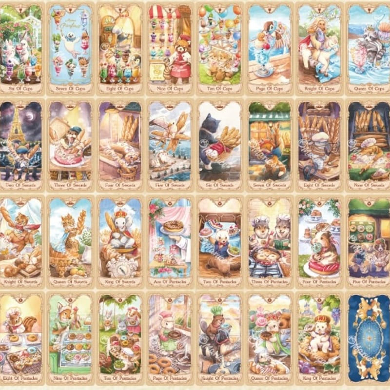 アニマル＆フードタロットカード (Animal & Food Tarot) ｜作者直輸入