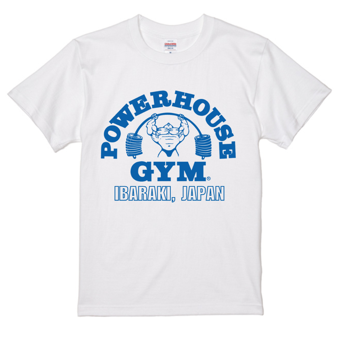パワーハウスジムイバラキ オリジナルロゴTシャツ - ホワイト