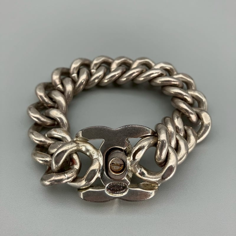 CHANEL (シャネル) ヴィンテージ ターンロック ココマーク シルバー