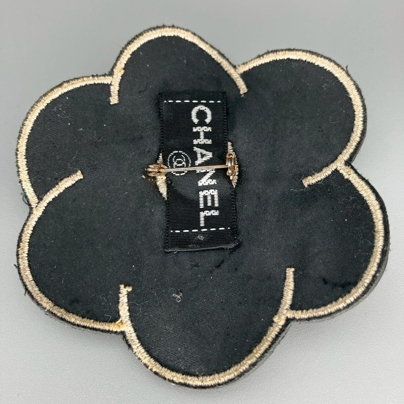 CHANEL (シャネル) ヴィンテージ ココマーク カメリア ブラック