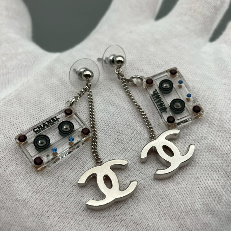CHANEL (シャネル) ヴィンテージ カセットテープ ココマーク ピアス