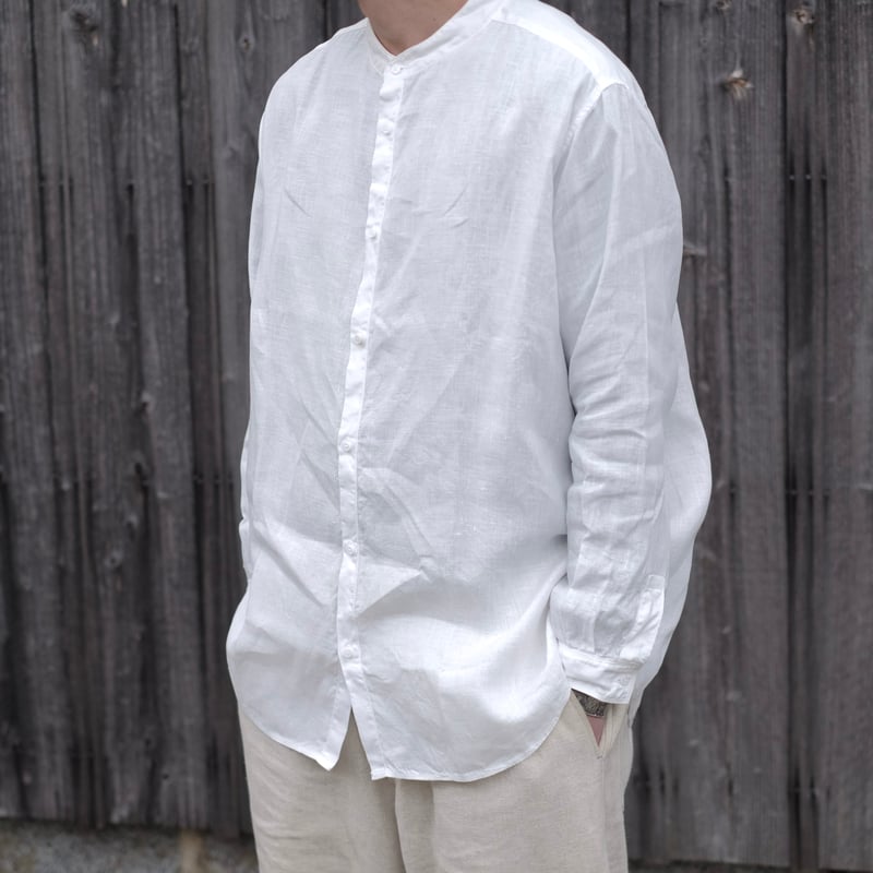 MITTAN / 大麻シャツ3 / SH-137 / 白 | gallery hito