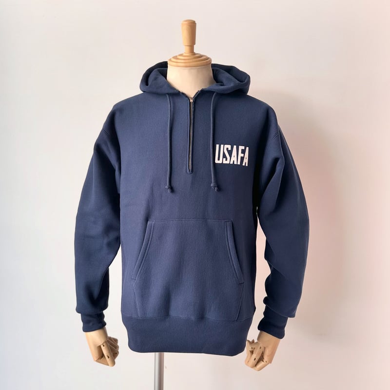 Champion / REVERSE WEAVE HALF ZIP HOODED SWEATS