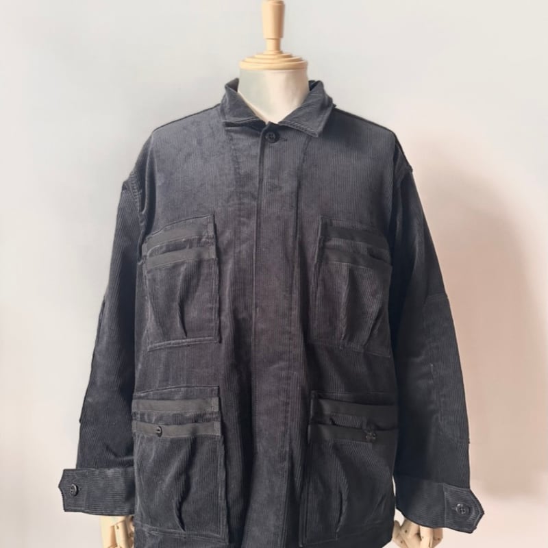 SASSAFRAS / OVERGROWN FATIGUE JACKET(BLACK) | w
