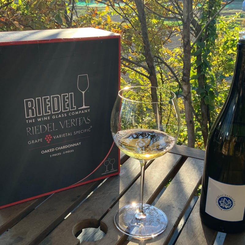 フレーバーティーBEAU PAYSAGE Chardonnay Blend 2024 とグラス