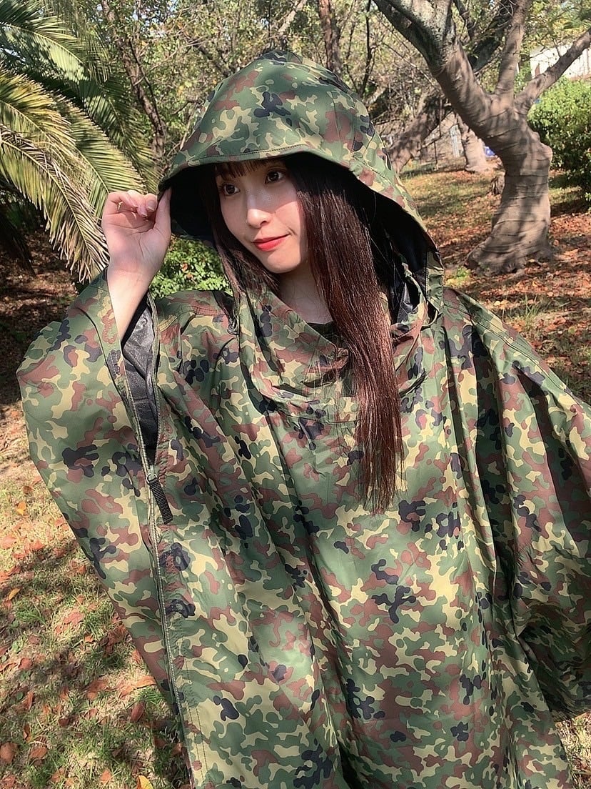 迷彩ポンチョ】プロモンテ スーパー遮光 インスポーツ 陸上自衛隊 防水