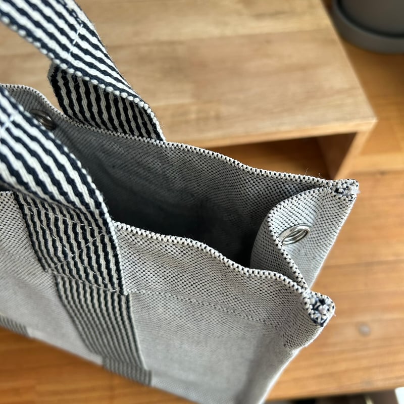 HERMES エルメス ニューフールトゥ PM グレー ブラック BLACKトート