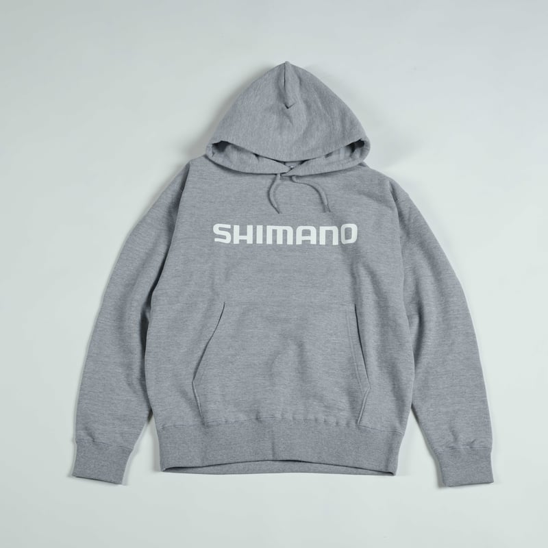 SHIMANO Front Big Logo Pullover Hoodie Gray | S