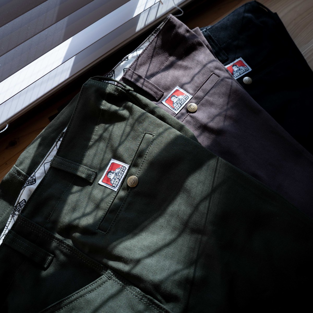 Black】BEN DAVIS EXTRA WIDE WORKERS PANTS MISSI