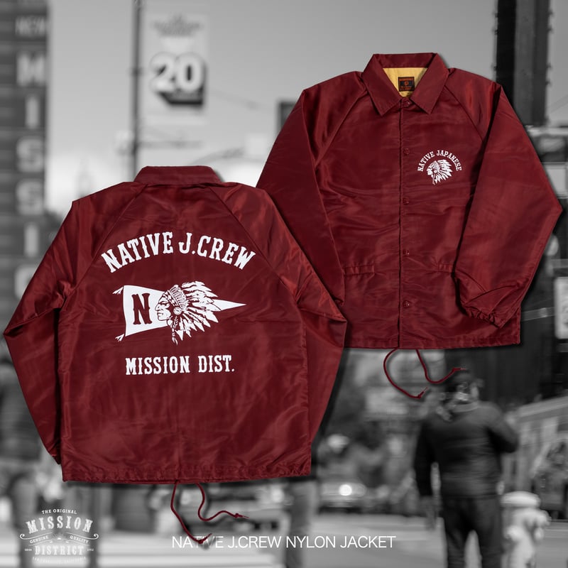 Burgundy】NATIVE J.CREW NYLON JACKET | NATIVE J