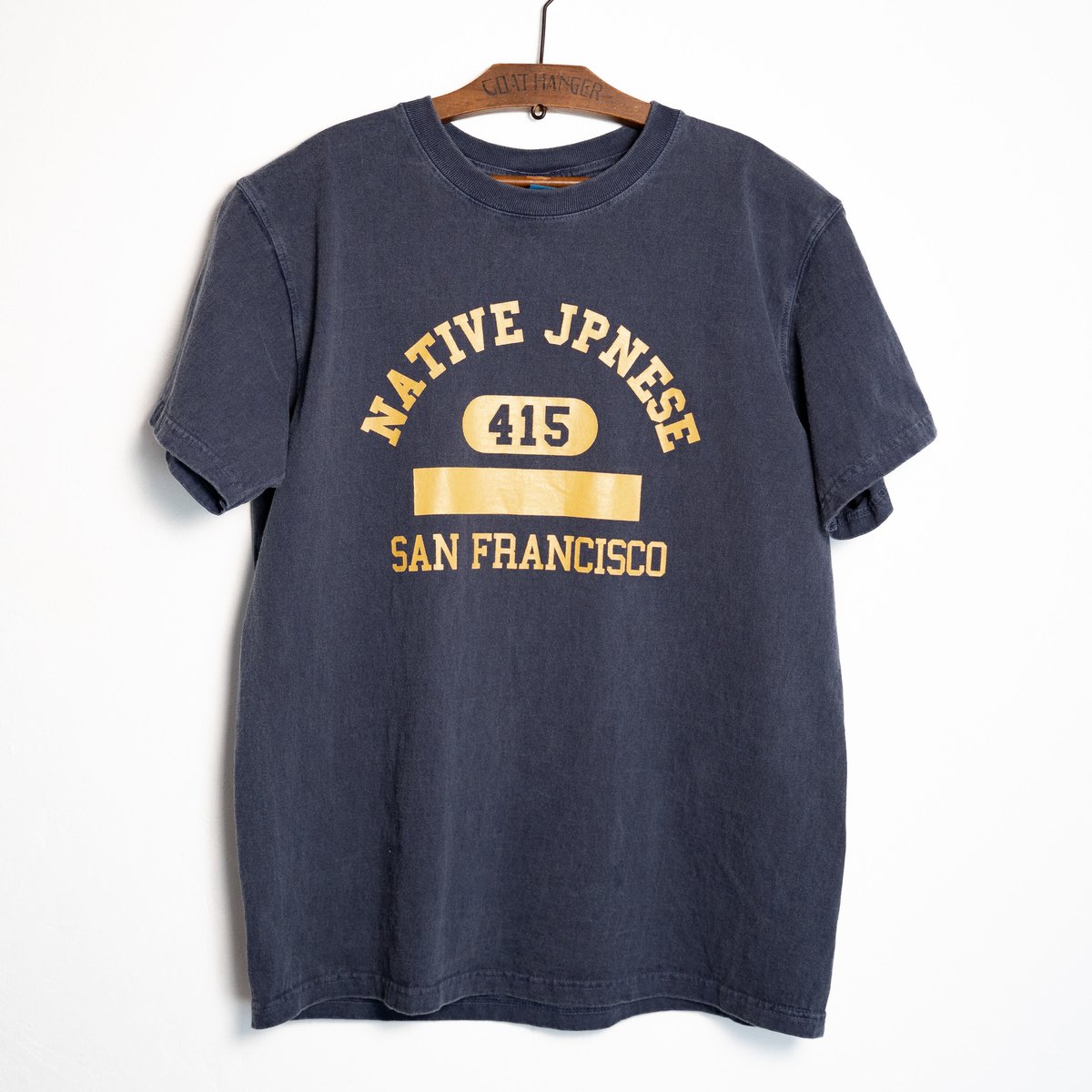 NJ College T-shirt (Navy) | NATIVE JAPANESE WEB
