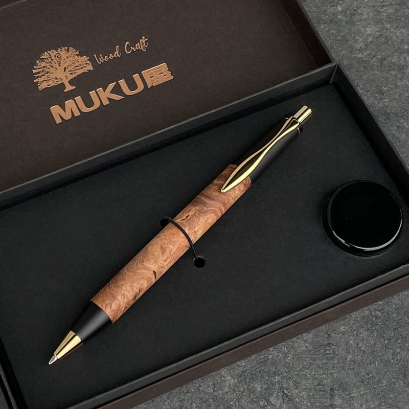 花梨瘤杢 / SINPEN / 2つの内部機構を持つ新感覚の木軸ペン【約23g