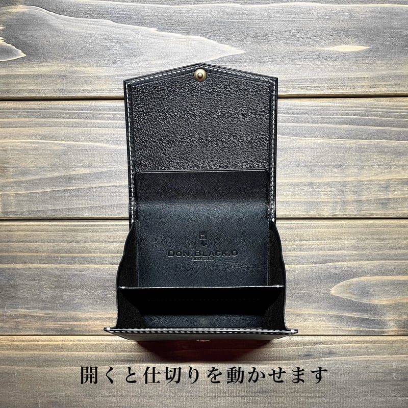 コンパクトウォレットD-CW02/バッカス/ブラック | Don.Black.O