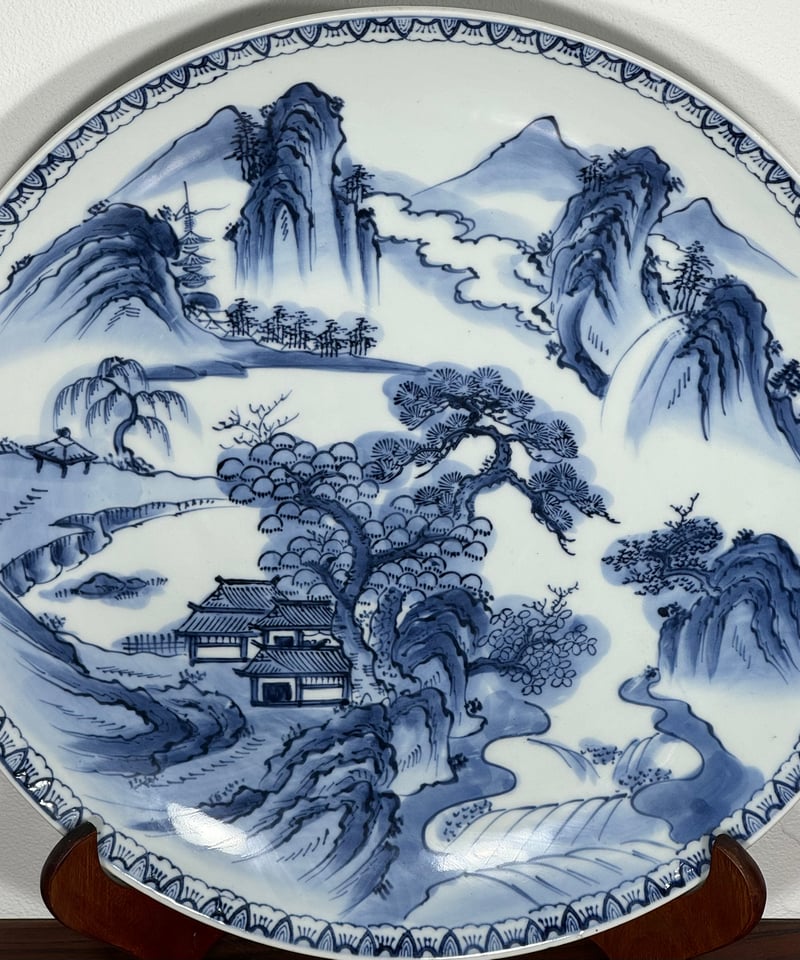 大皿 (梅・松) 陶器 骨董品 | HORIDASHI市
