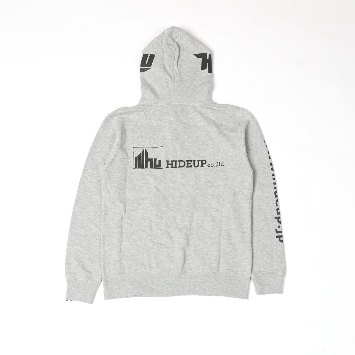 HIDEUPジップアップパーカー グレー | HIDEUP ONLINE STORE